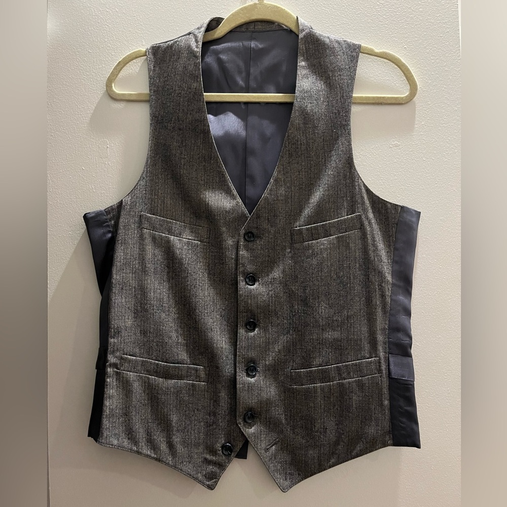Vintage Charcoal Waistcoat